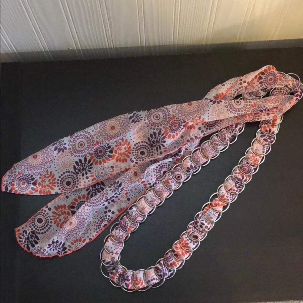 NWT Floral scarf belt